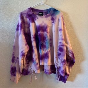 Custom Tye Dye Nike Sweater